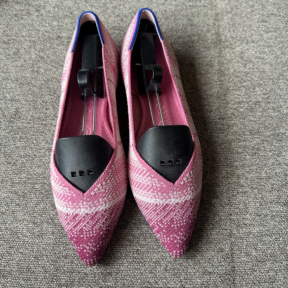 Rothy’s Point Size 7 in Pink Plaid